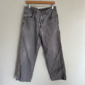 Carhartt men’s carpenter pants distressed grey size 36
